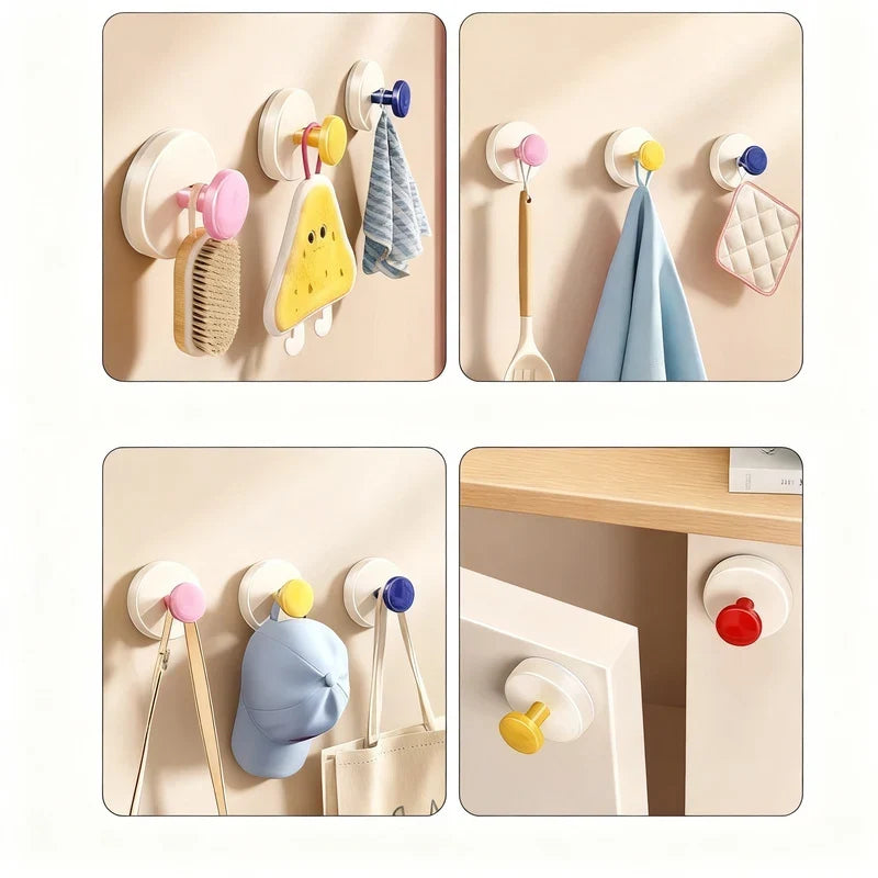Suction Cup Hook | Strong Suction & Stainless Steel | No Drilling