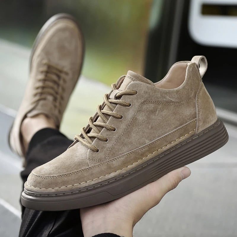 Suede Lace-Up Loafers for Men