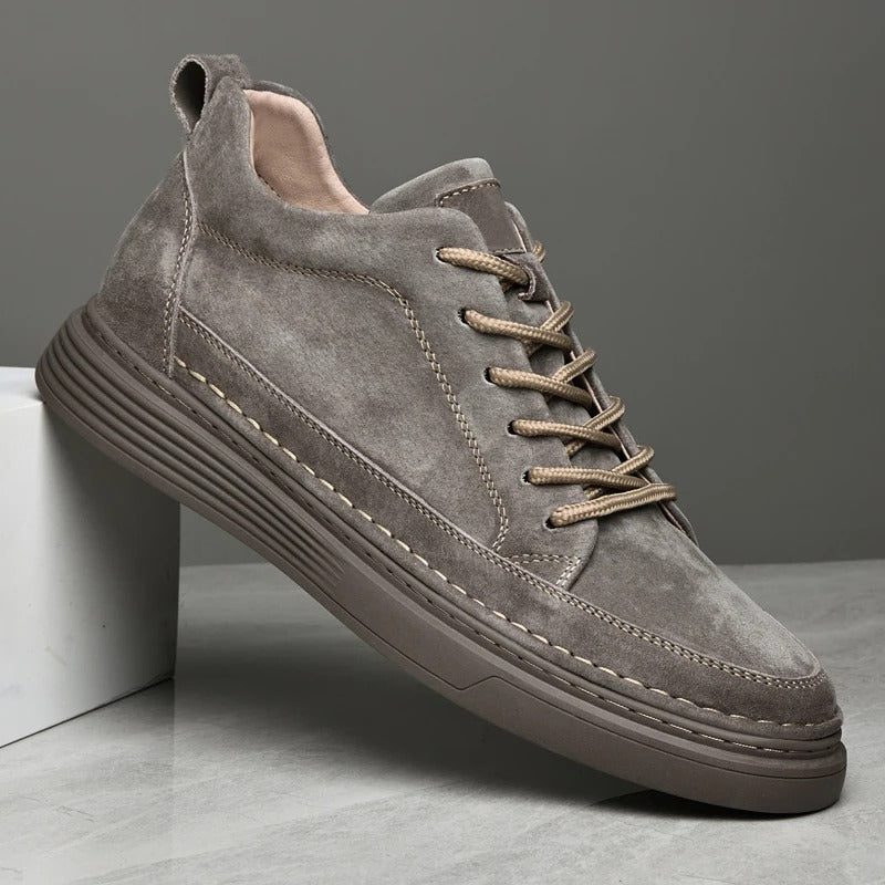 Suede Lace-Up Loafers for Men