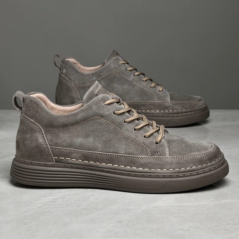 Suede Lace-Up Loafers for Men