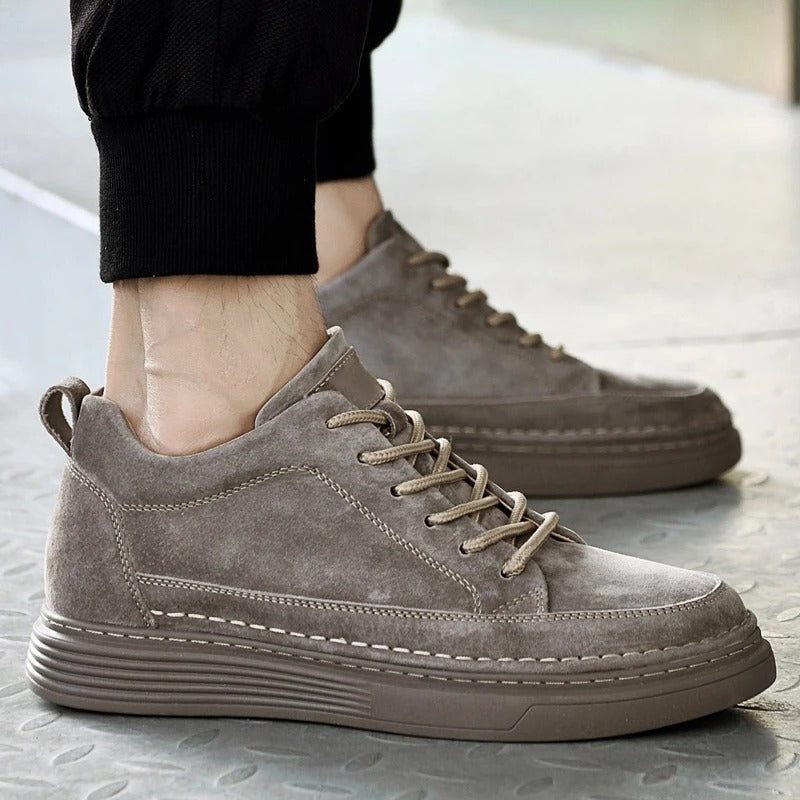 Suede Lace-Up Loafers for Men