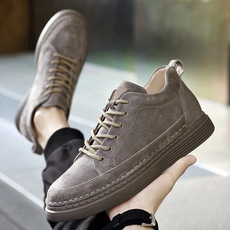 Suede Lace-Up Loafers for Men