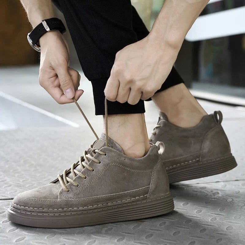 Suede Lace-Up Loafers for Men