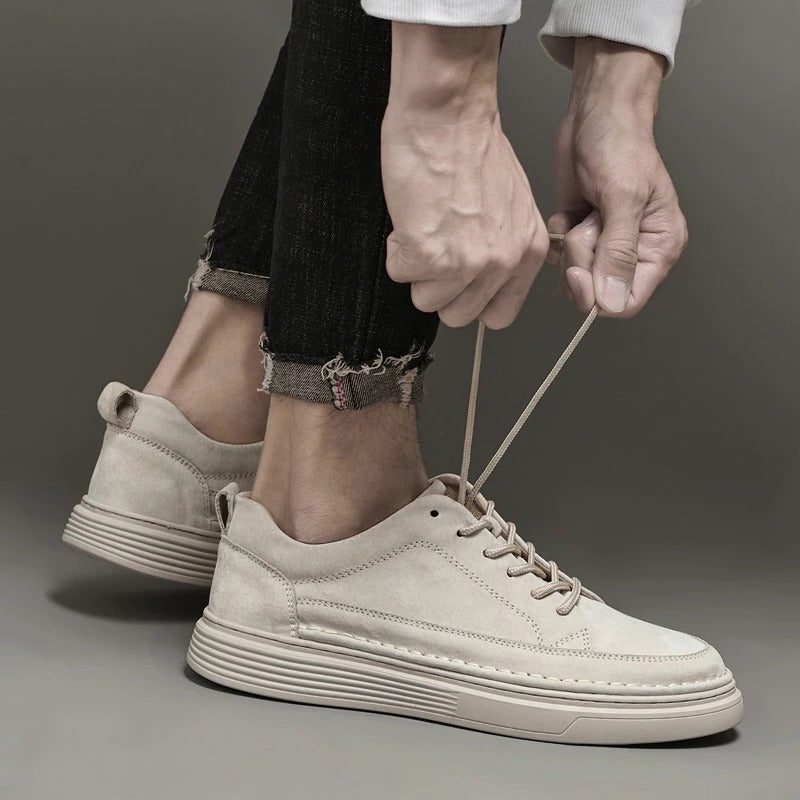 Suede Lace-Up Loafers for Men