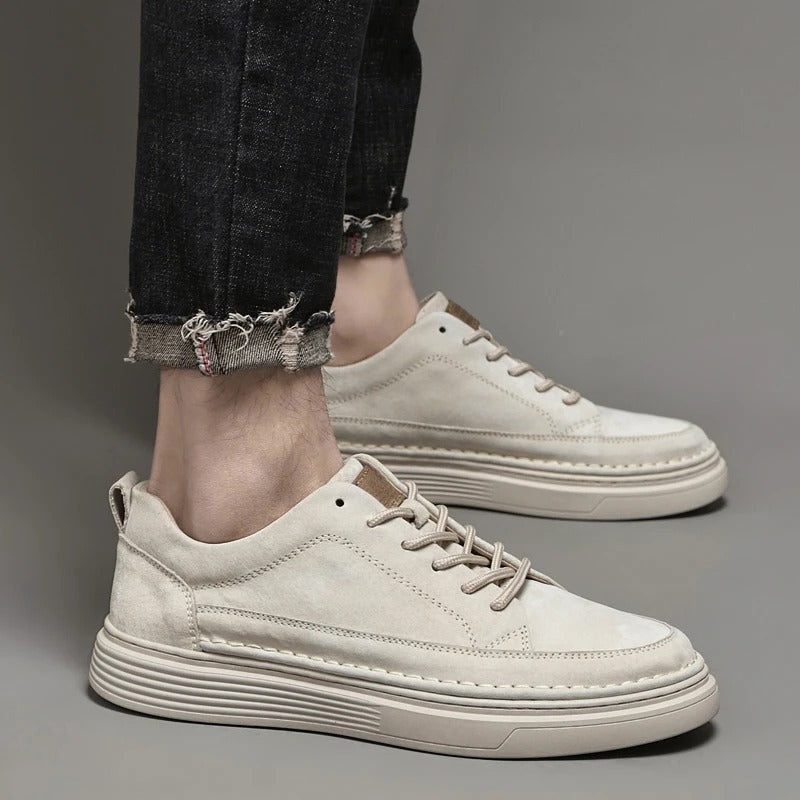 Suede Lace-Up Loafers for Men