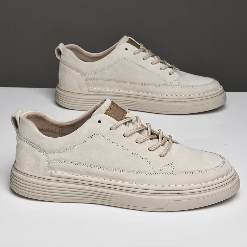 Suede Lace-Up Loafers for Men