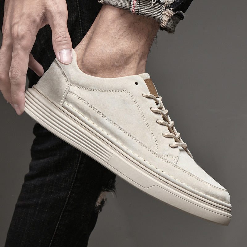 Suede Lace-Up Loafers for Men