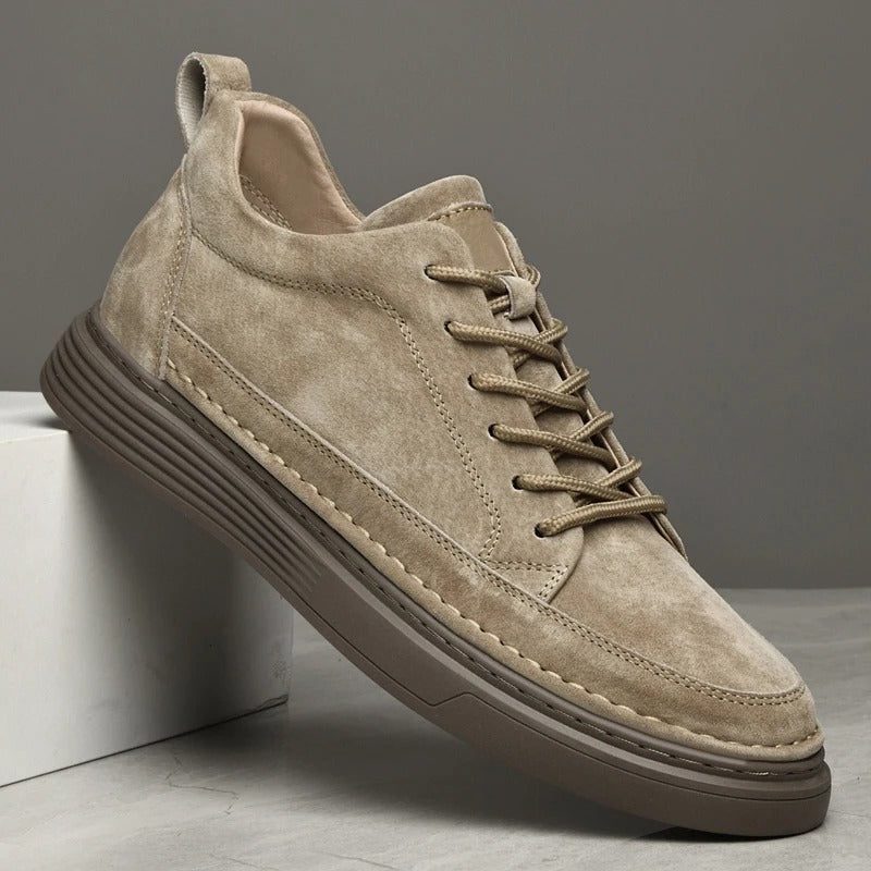 Suede Lace-Up Loafers for Men