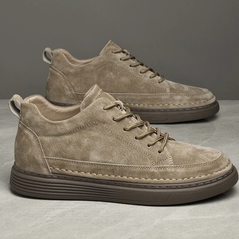 Suede Lace-Up Loafers for Men