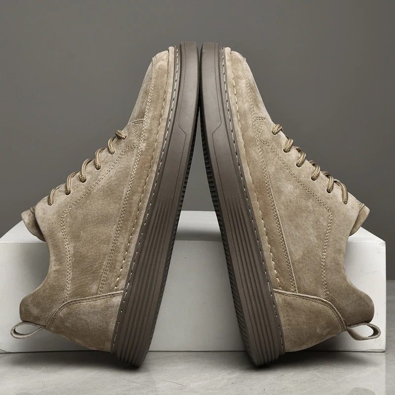 Suede Lace-Up Loafers for Men