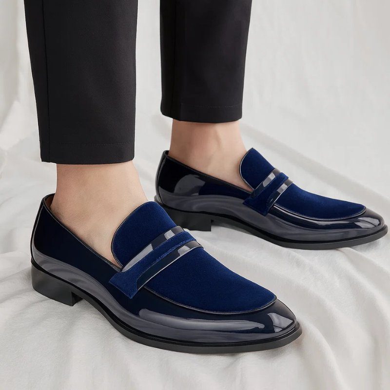 Suede Penny Loafers for Men