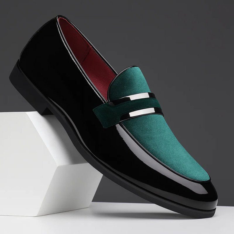 Suede Penny Loafers for Men