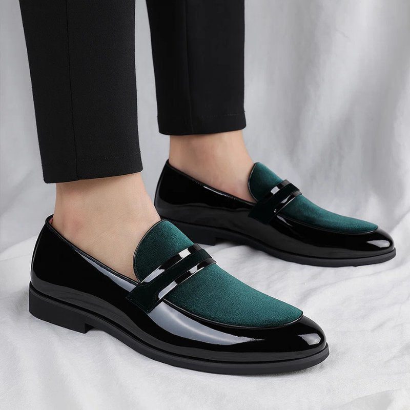 Suede Penny Loafers for Men