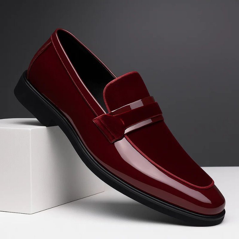 Suede Penny Loafers for Men