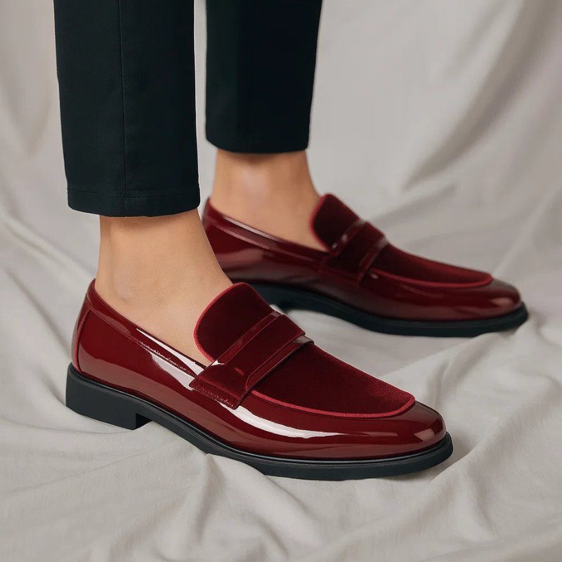 Suede Penny Loafers for Men