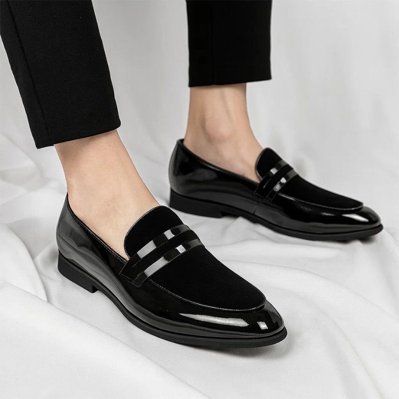 Suede Penny Loafers for Men