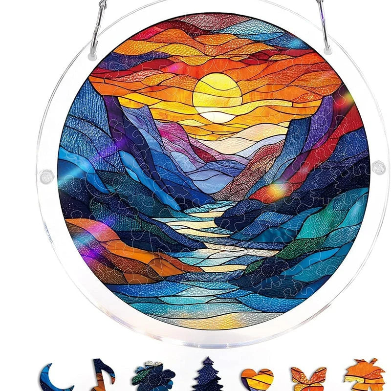 Sun Catcher | Shatterproof Acrylic & UV-Resistant | Ocean-Inspired Mosaic