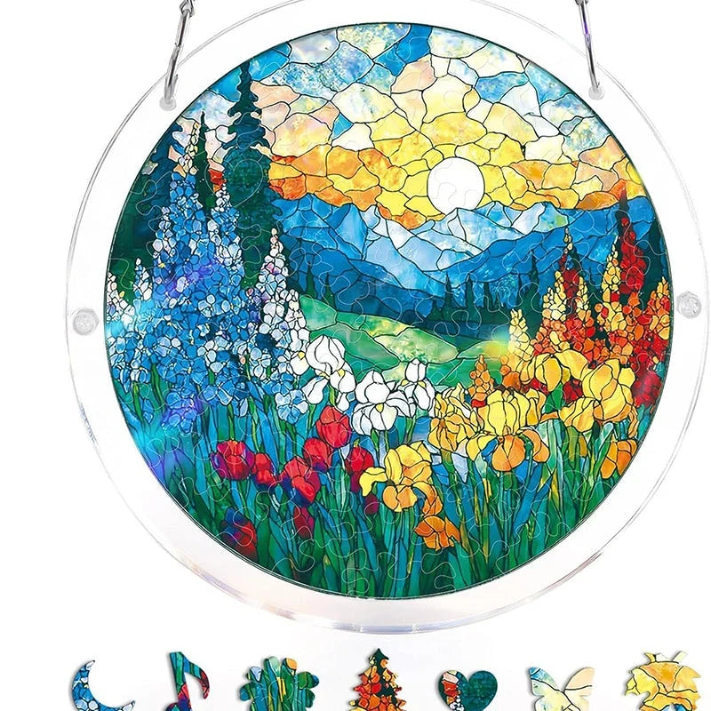 Sun Catcher | Shatterproof Acrylic & UV-Resistant | Ocean-Inspired Mosaic