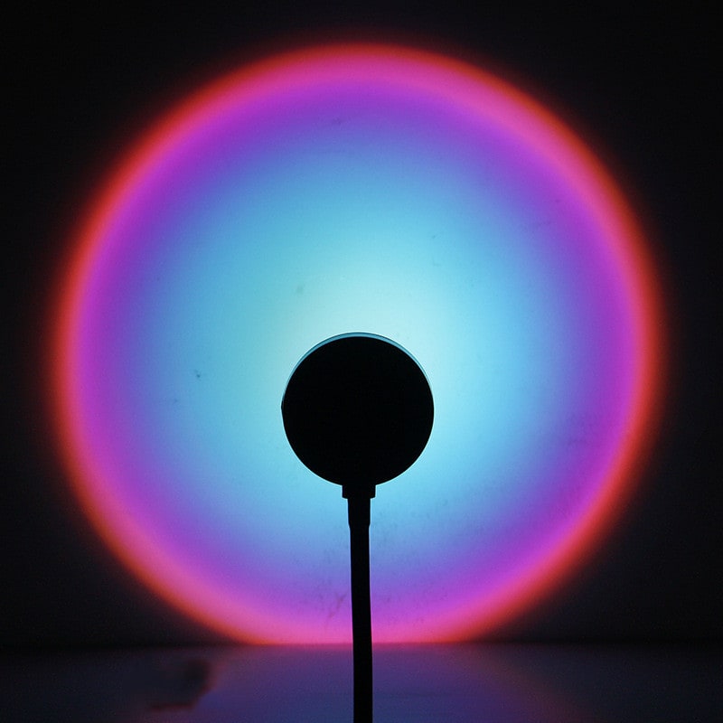 Sunset Lamp LED Projector Light with Adjustable Neck and Night Projection Ocean Wave
