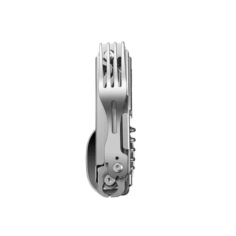 Survival Multitool Card | Stainless Steel Saw & Cutlery | Pocket-Sized