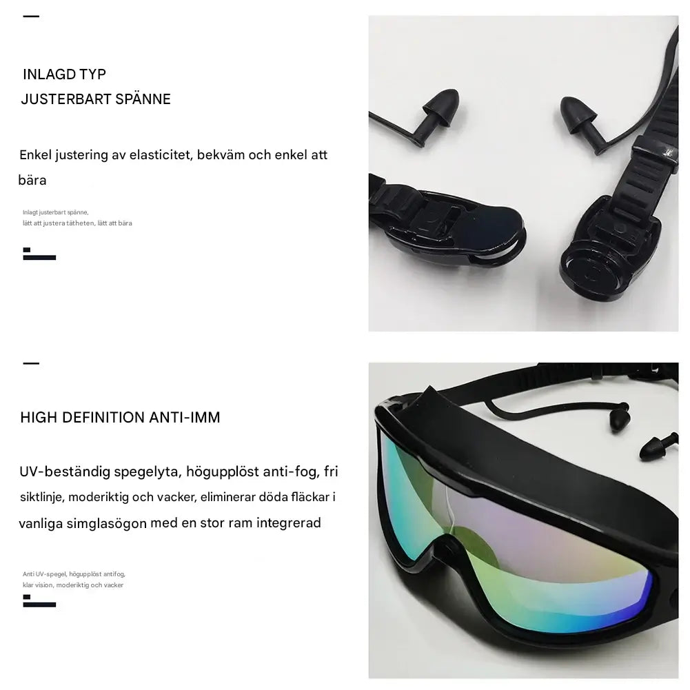 Swimming Goggles | Electroplated Lenses & Leak-Proof Silicone Seal