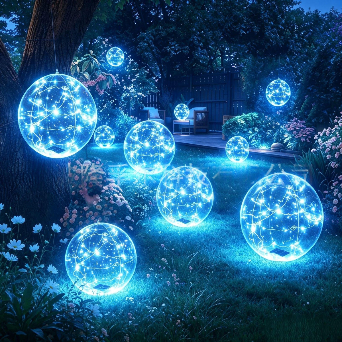 Swimming Pool Lights LED Floating Solar Inflatable Sphere