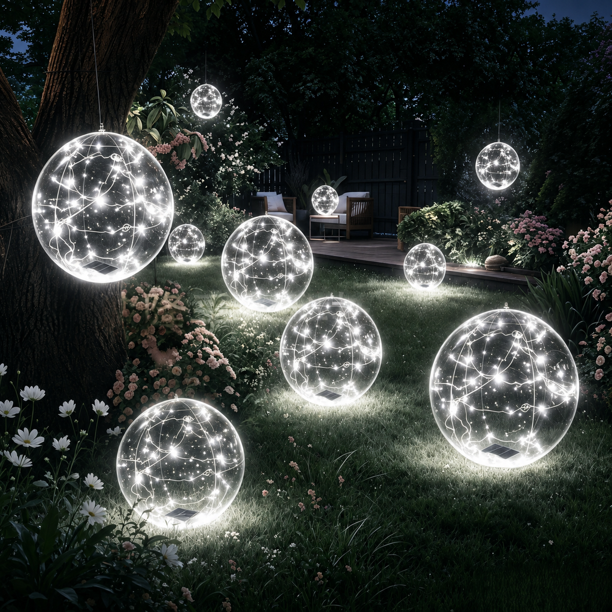 Swimming Pool Lights LED Floating Solar Inflatable Sphere
