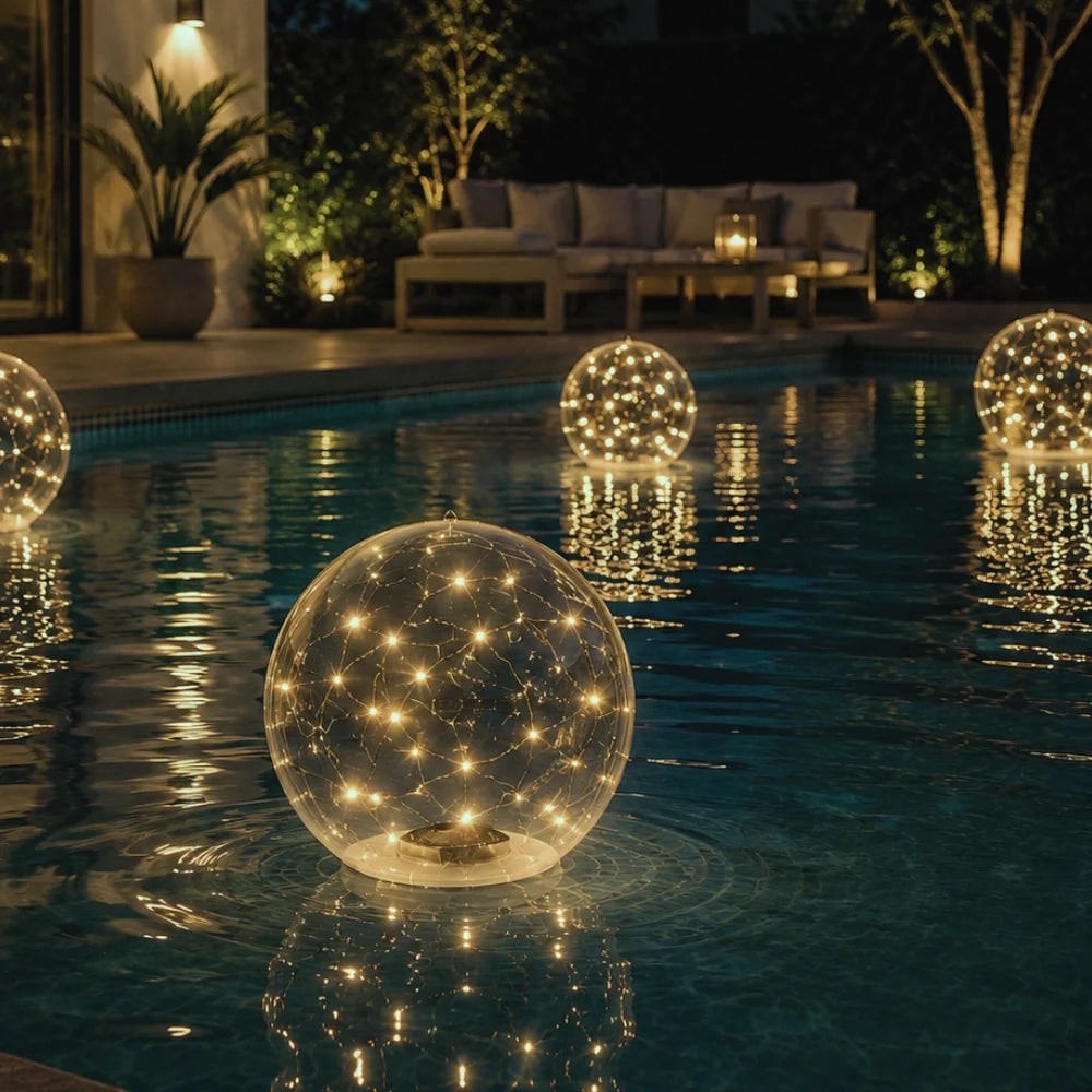 Swimming Pool Lights LED Floating Solar Inflatable Sphere