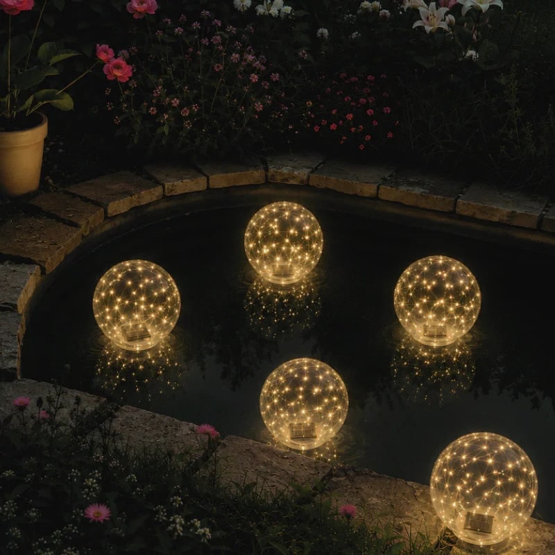 Swimming Pool Lights LED Floating Solar Inflatable Sphere