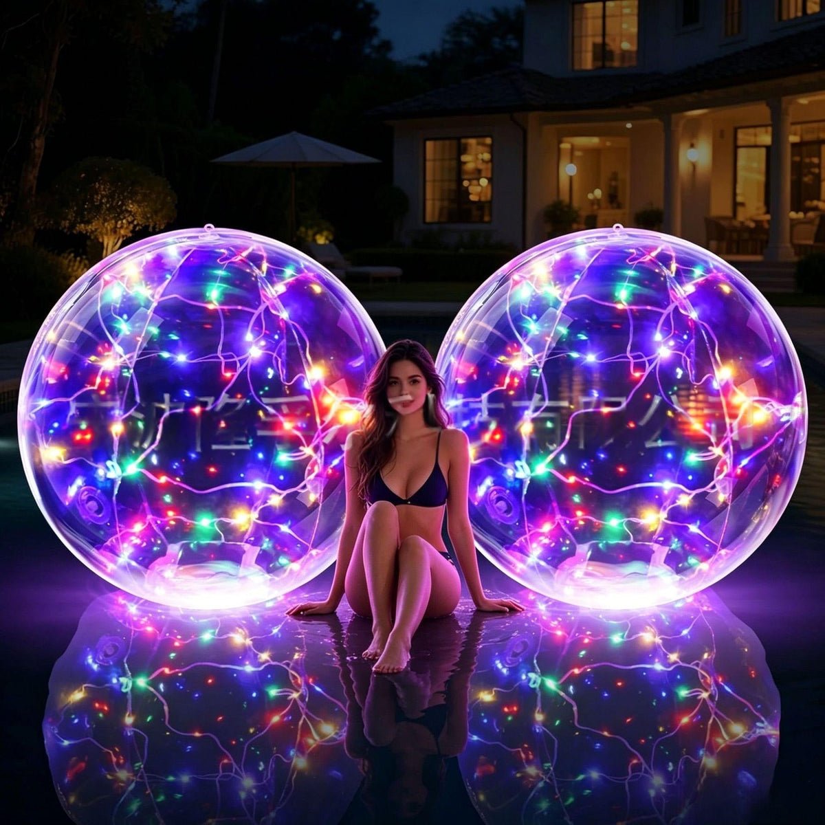Swimming Pool Lights LED Floating Solar Inflatable Sphere