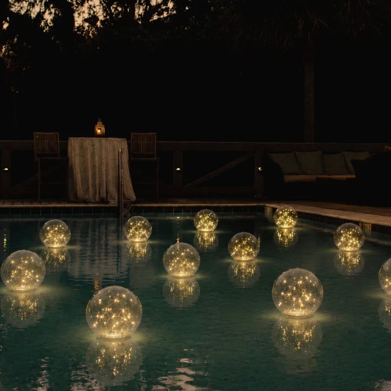 Swimming Pool Lights LED Floating Solar Inflatable Sphere