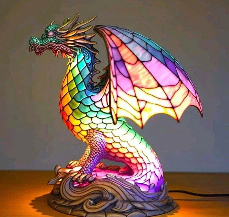 Table Lamp | Stained-Glass Artwork & 10 Animal Designs