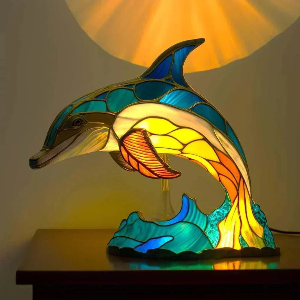 Table Lamp | Stained-Glass Artwork & 10 Animal Designs