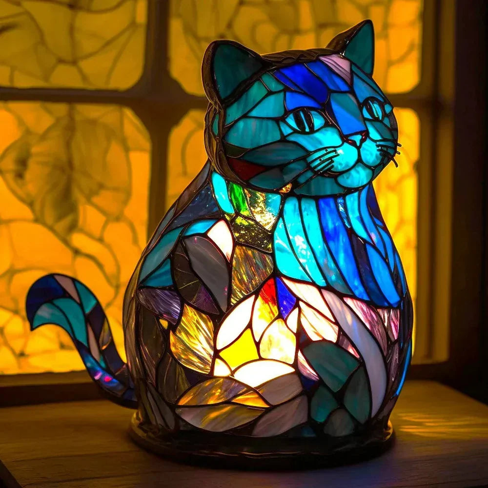 Table Lamp | Stained-Glass Artwork & 10 Animal Designs