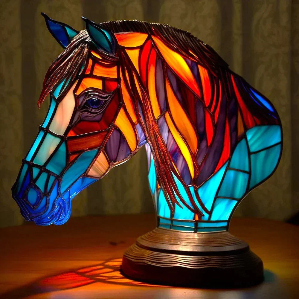 Table Lamp | Stained-Glass Artwork & 10 Animal Designs