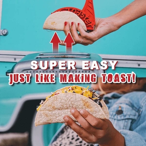 Taco Toaster Shell Maker Insert for Standard Slots with Heat Resistant Grip