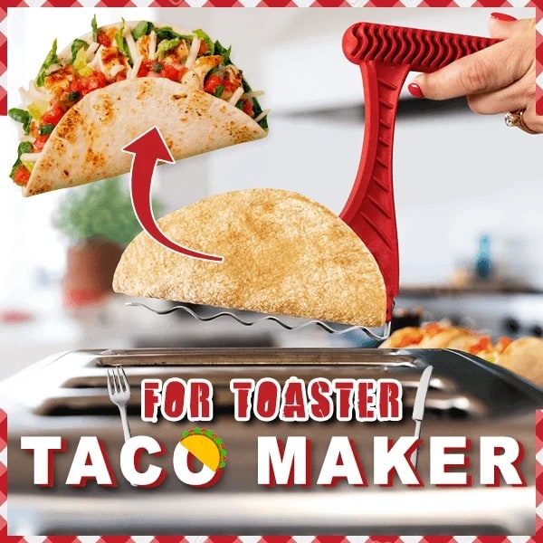 Taco Toaster Shell Maker Insert for Standard Slots with Heat Resistant Grip