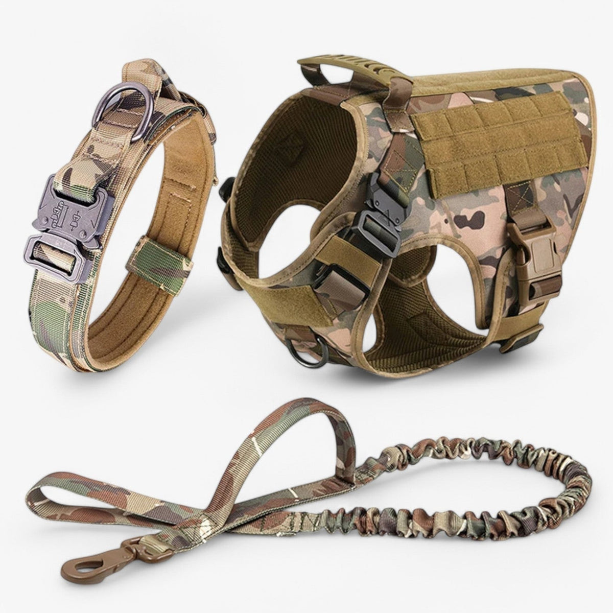 Tactical Dog Harness No Pull Non Vest with Molded Handle and Quick Release Buckle