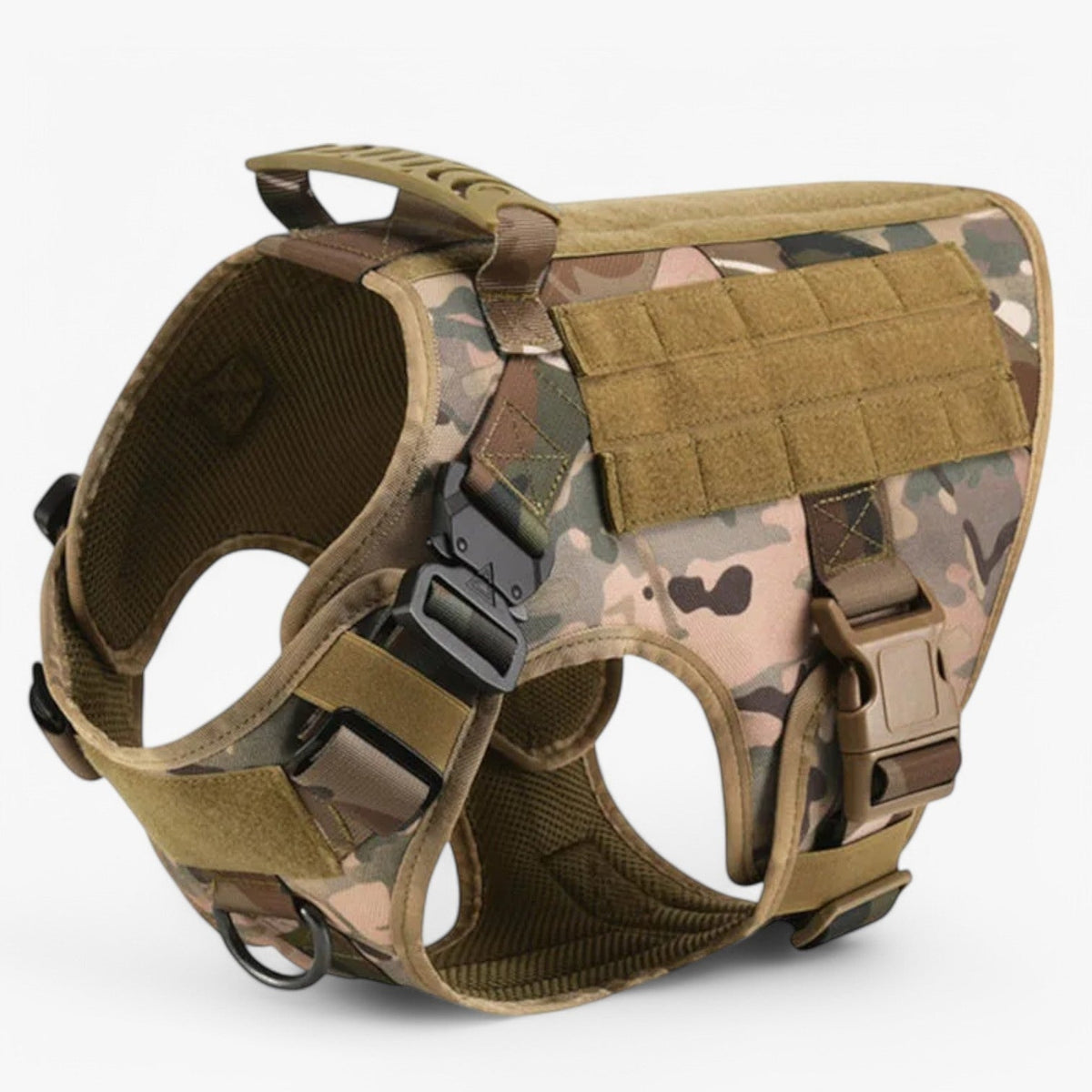 Tactical Dog Harness No Pull Non Vest with Molded Handle and Quick Release Buckle