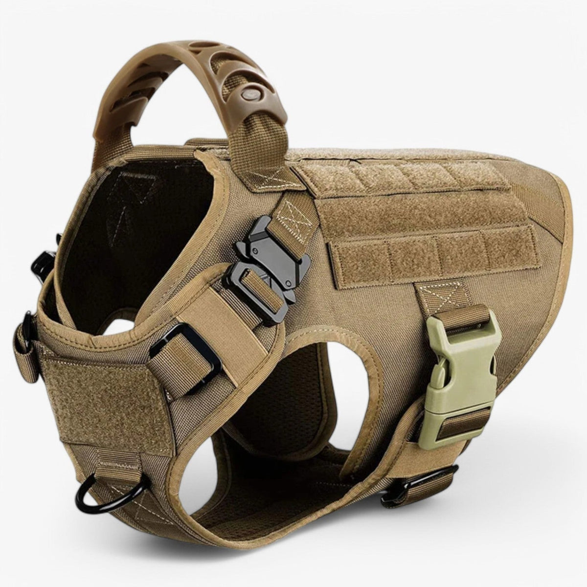 Tactical Dog Harness No Pull Non Vest with Molded Handle and Quick Release Buckle