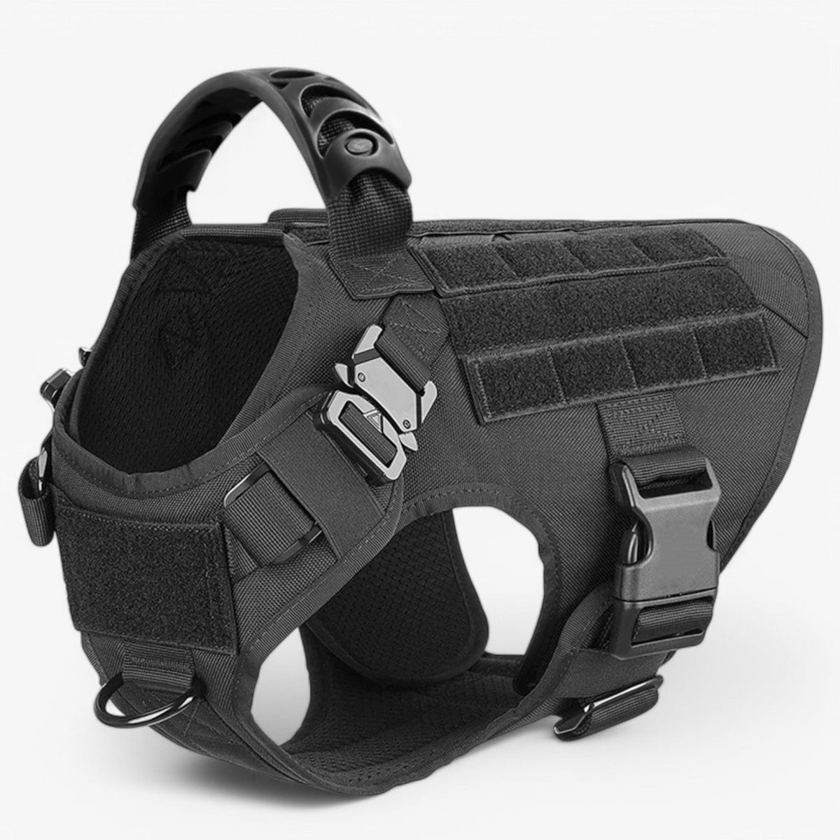 Tactical Dog Harness No Pull Non Vest with Molded Handle and Quick Release Buckle