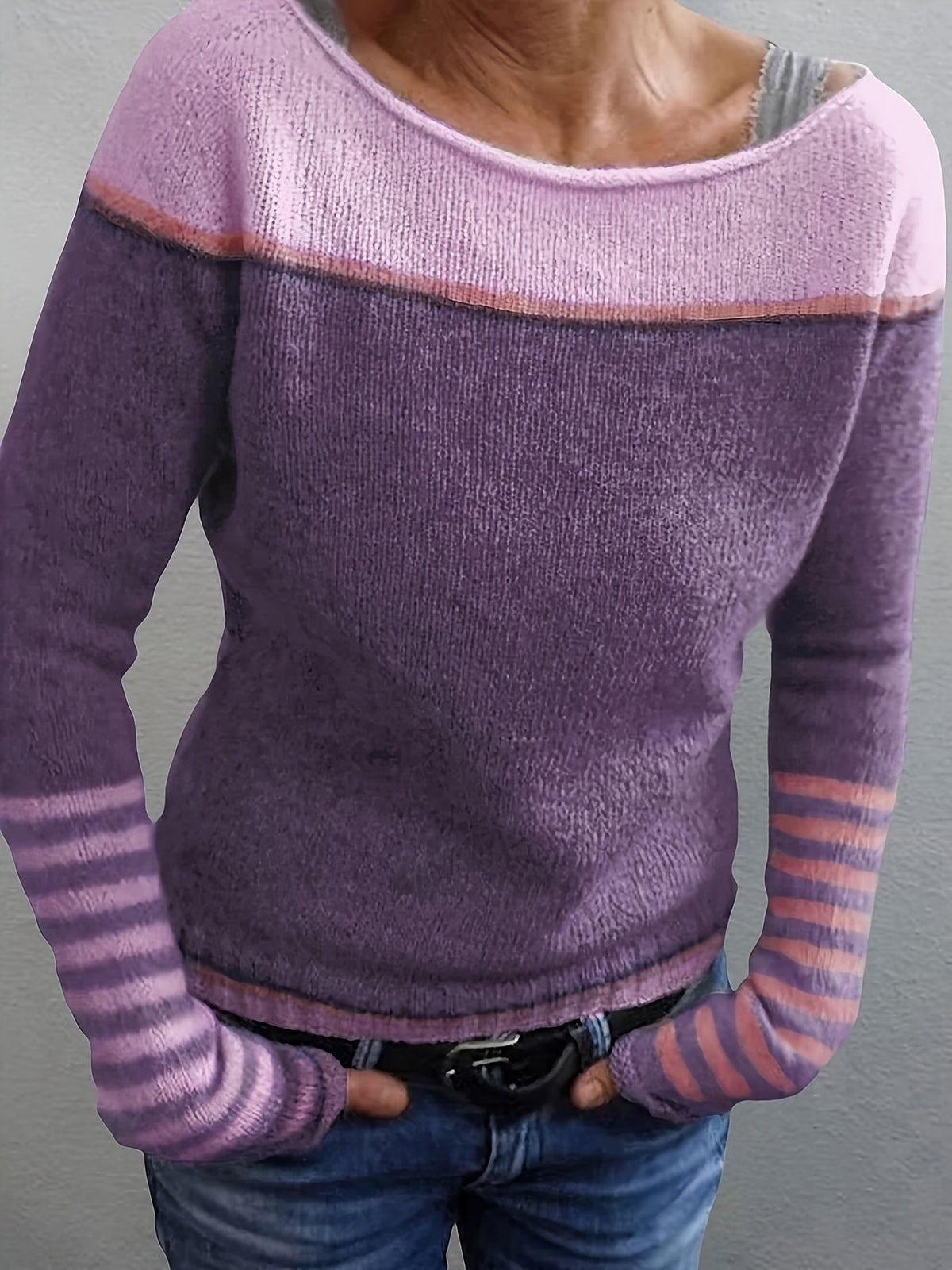 Maeve | Striped Boat Neck Sweater
