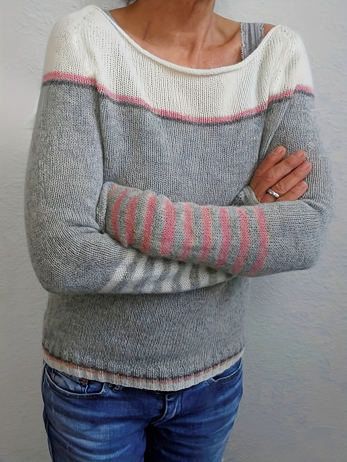 Maeve | Striped Boat Neck Sweater
