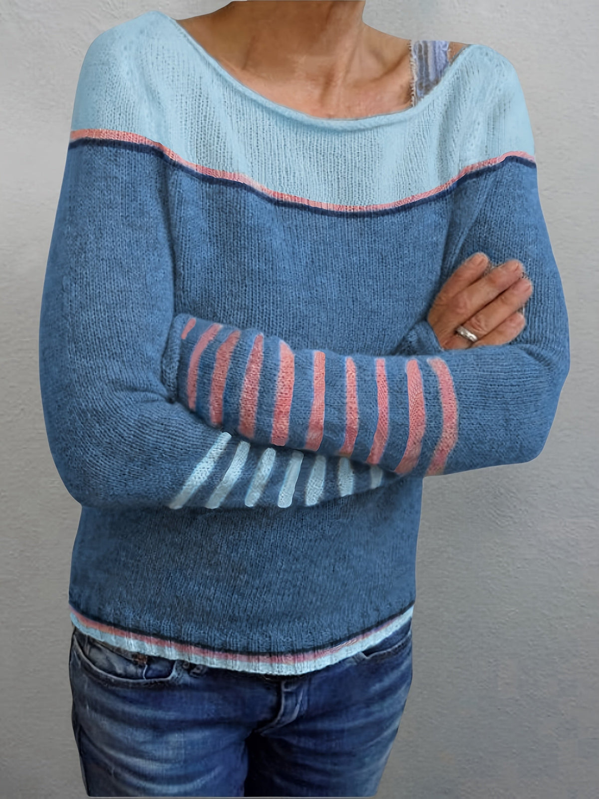Maeve | Striped Boat Neck Sweater