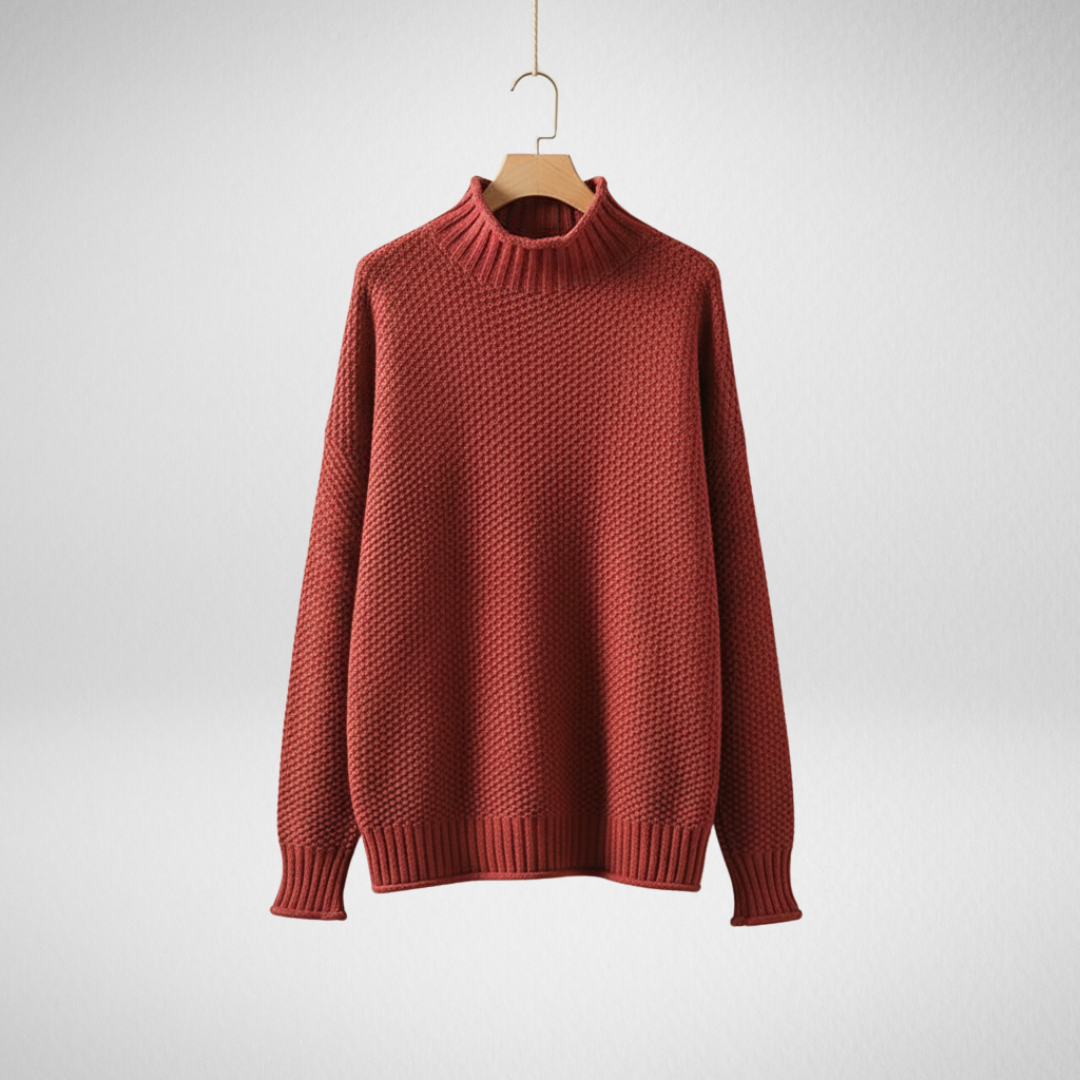 Farrah | Mock Neck Knit Sweater