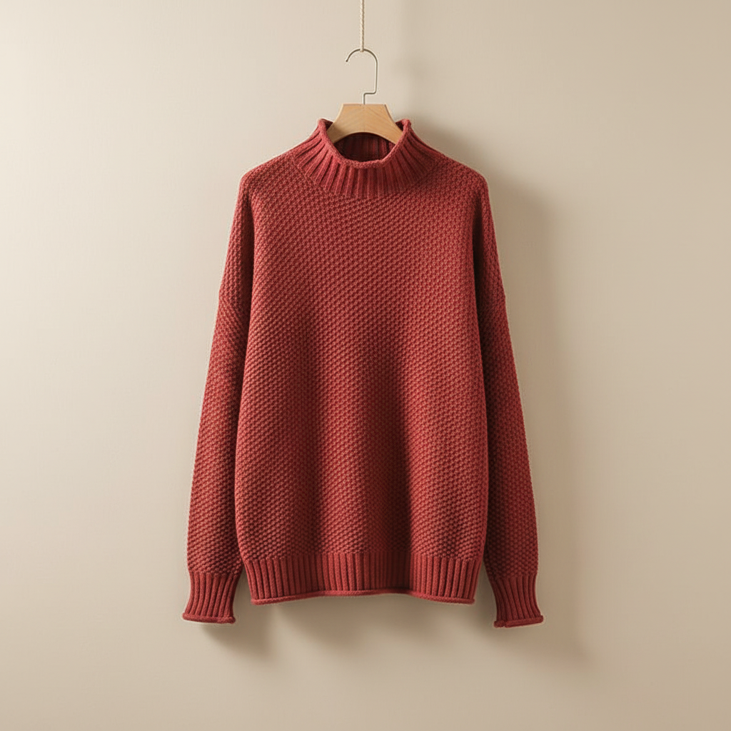 Farrah | Mock Neck Knit Sweater