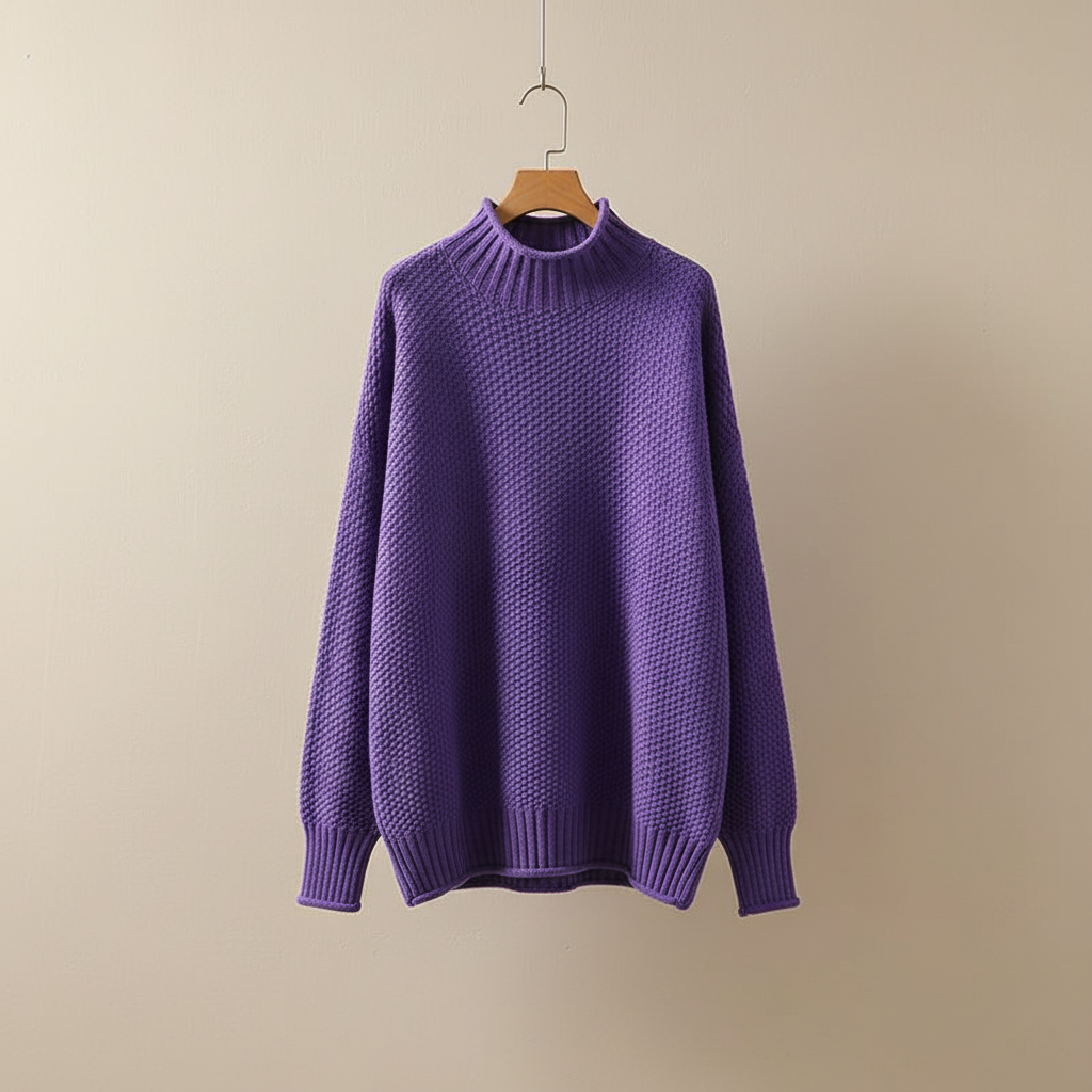 Farrah | Mock Neck Knit Sweater