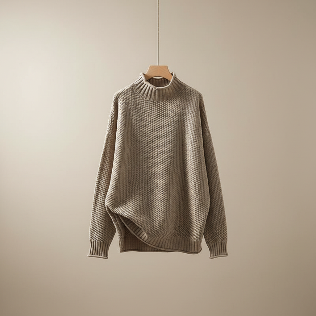 Farrah | Mock Neck Knit Sweater