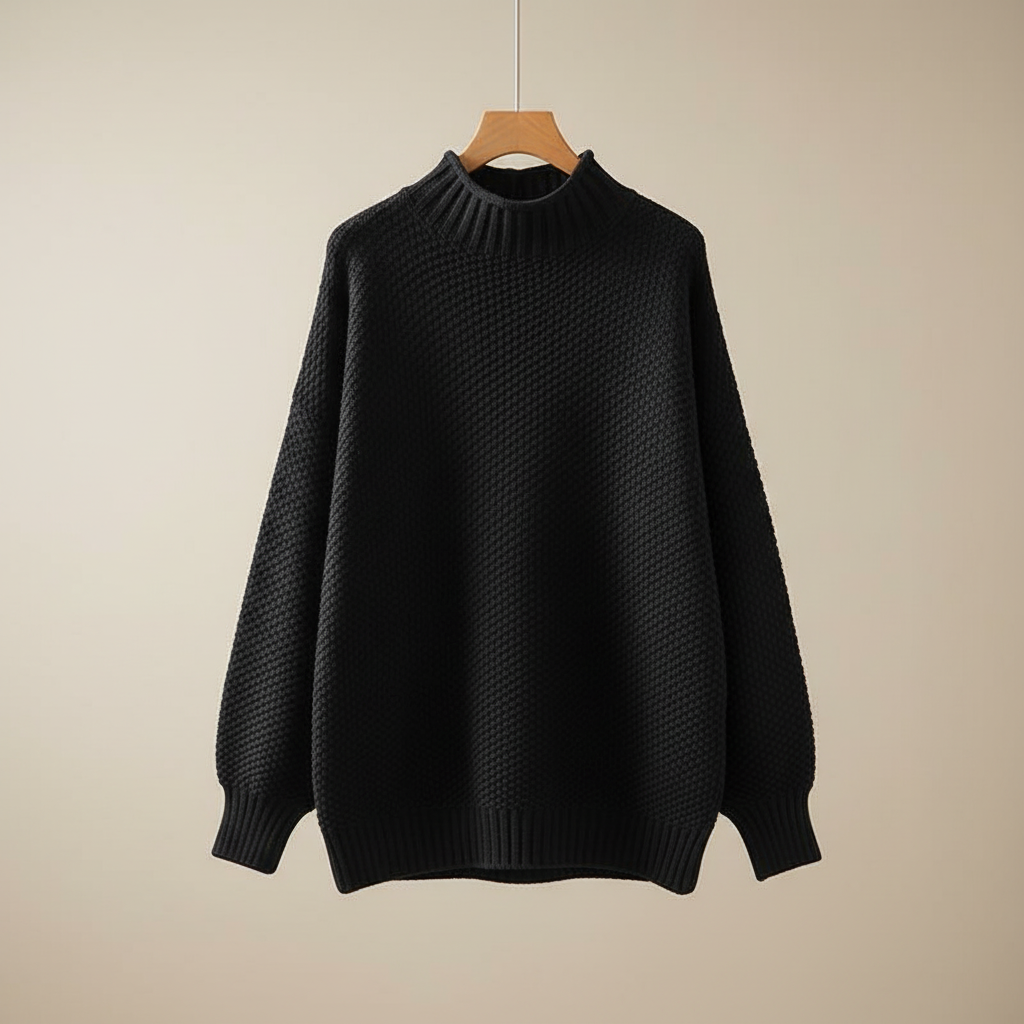 Farrah | Mock Neck Knit Sweater