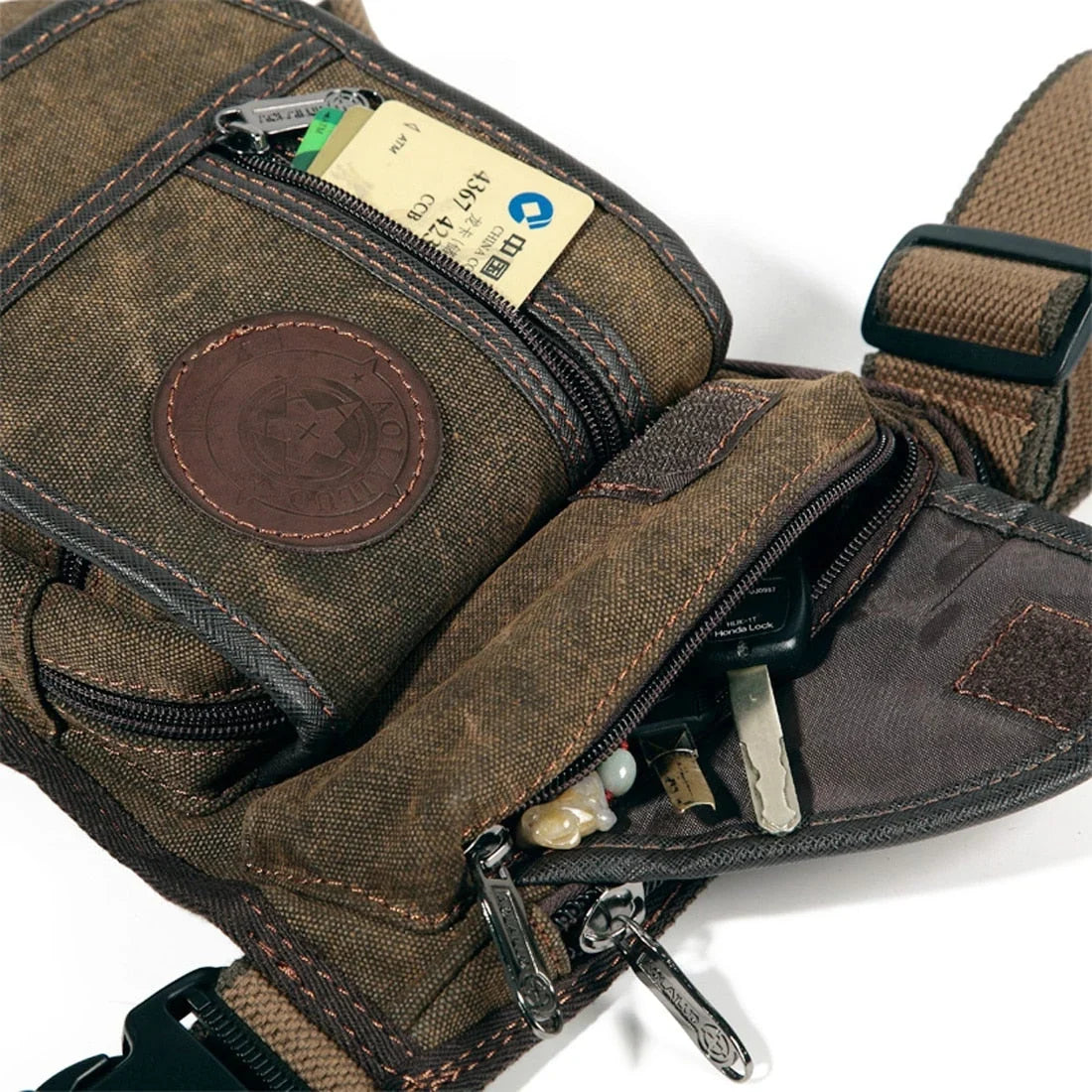 Thigh Bag | Spacious Lightweight Canvas & Adjustable Straps